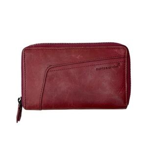 Aunts & Uncles Red Leather Wallet